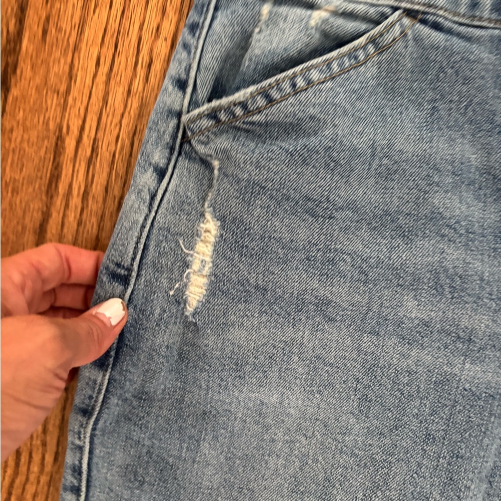 GAP Denim Skirt Womens 30 Blue Jean Pencil Button fly - Picture 3 of 6